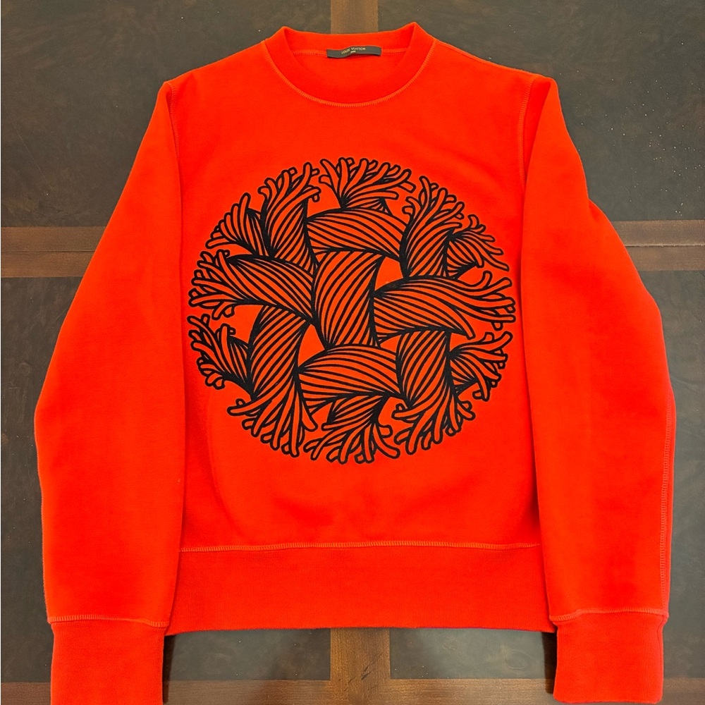 Louis Vuitton Nemeth Sweater Red Medium Authentic